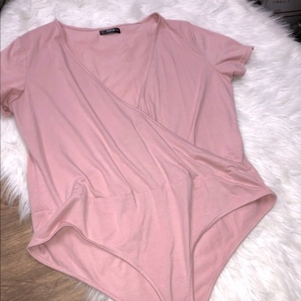 Shein 0XL pink bodysuit